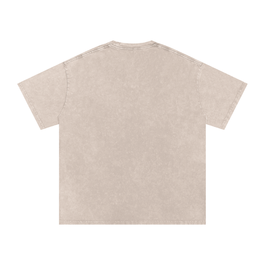 Churro Dust Y2K Logo Graphic Tee – Retro Chrome Mall Aesthetic Streetwear 100% Soft Heavy Weight (250 gsm) Snow Washed Oversized Cotton T-Shirt