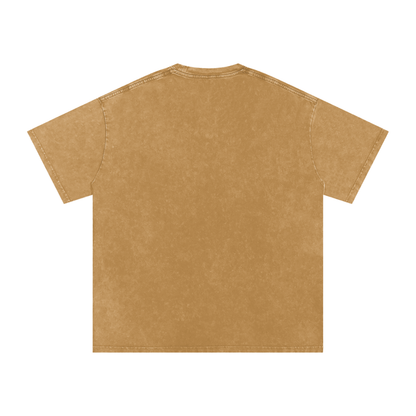Churro Dust Y2K Logo Graphic Tee – Retro Chrome Mall Aesthetic Streetwear 100% Soft Heavy Weight (250 gsm) Snow Washed Oversized Cotton T-Shirt