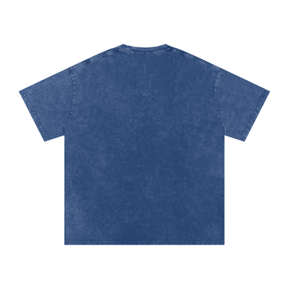 Churro Dust Y2K Logo Graphic Tee – Retro Chrome Mall Aesthetic Streetwear 100% Soft Heavy Weight (250 gsm) Snow Washed Oversized Cotton T-Shirt