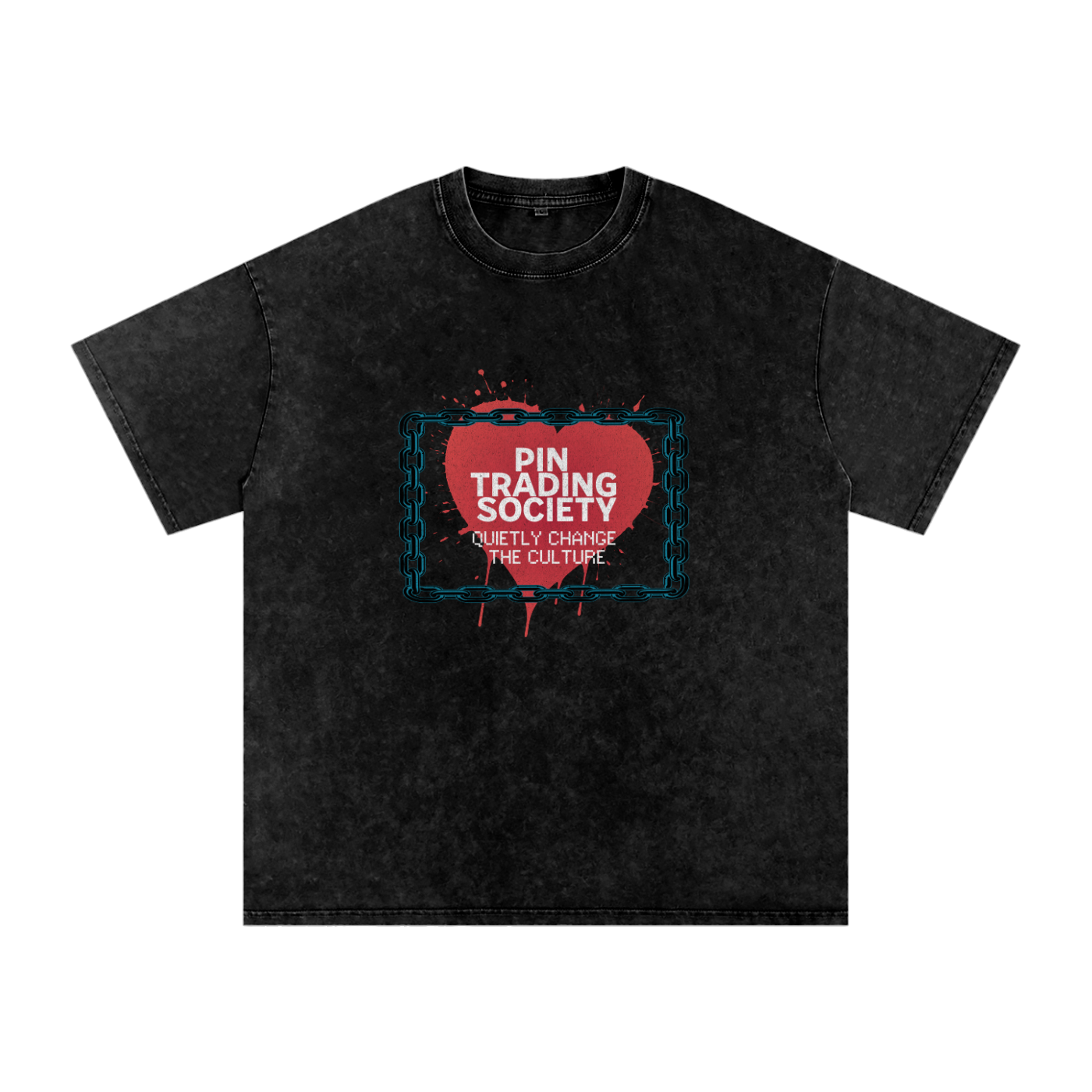 Snow Washed Oversized Cotton T-Shirt