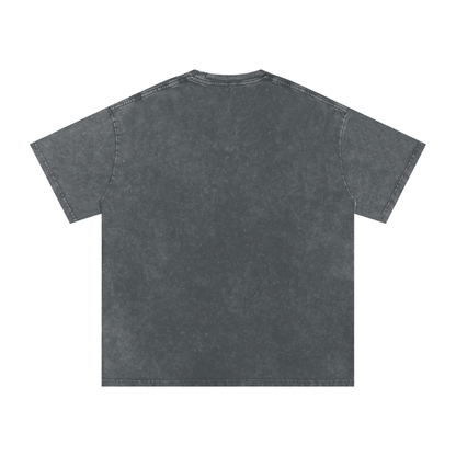 Churro Dust Y2K Logo Graphic Tee – Retro Chrome Mall Aesthetic Streetwear 100% Soft Heavy Weight (250 gsm) Snow Washed Oversized Cotton T-Shirt