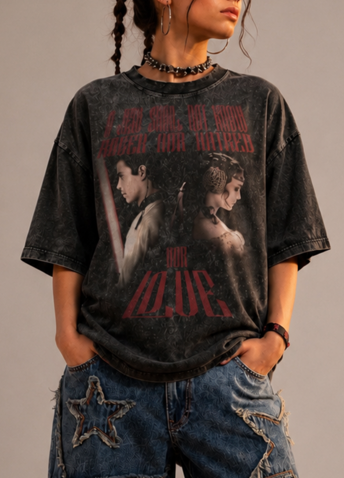 Attack of the Clones Vintage Wash Tee – Anakin & Padmé