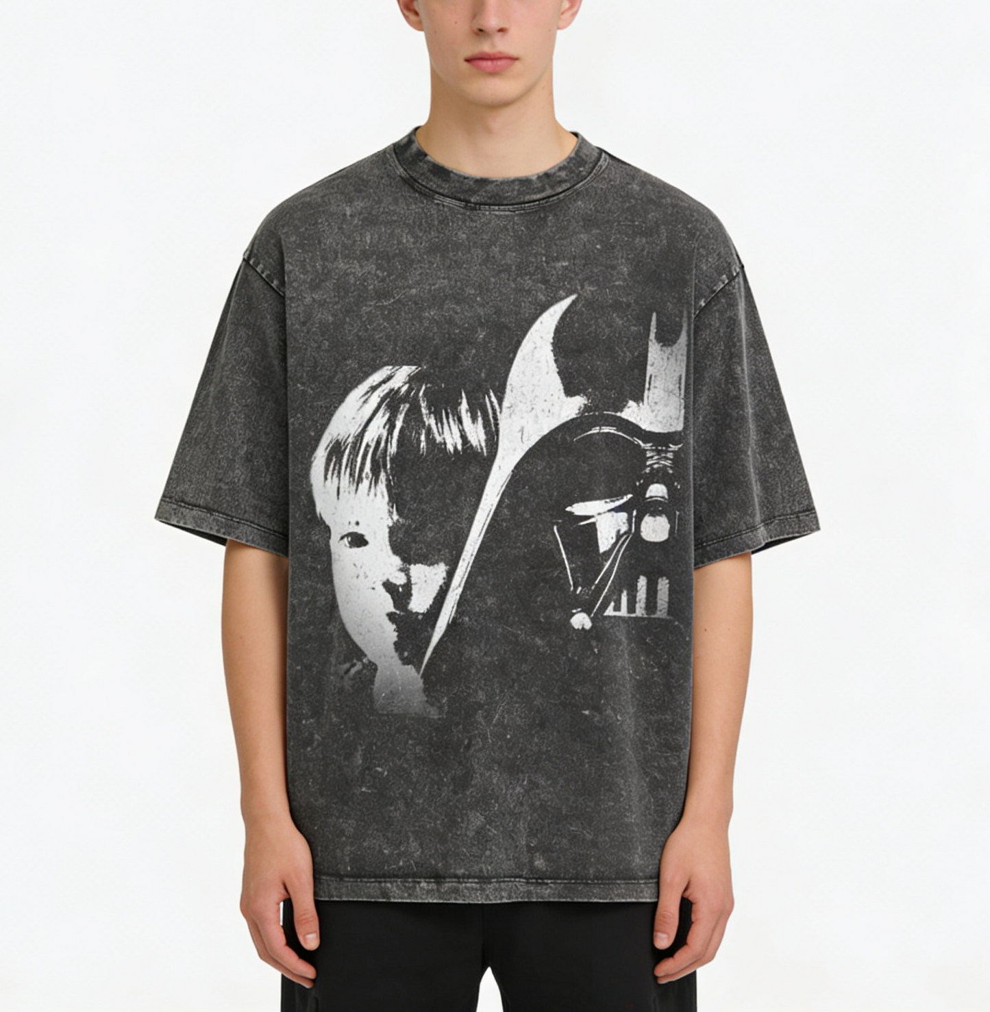 Anakin Skywalker Fallen Future T-Shirt – Faded Black