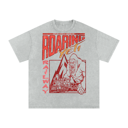 Snow Washed Oversized Cotton T-Shirt