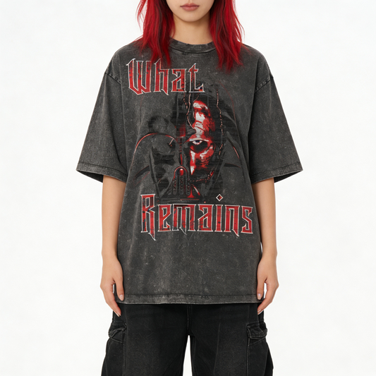 Anakin Is Gone. I Am What Remains Oversized T-Shirt – Faded Black